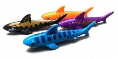 Roliga dykhajar 4-pack till barn från 6 år. Glider undervattnet och passar bra till att lära sig simma.