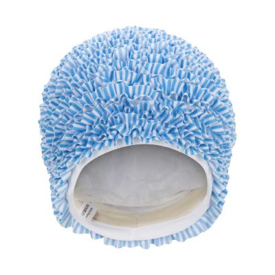 Skön badmössa i polyester som håller håret borta från ansiktet.