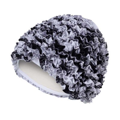 Badmössa frill swim cap från Fashy. Badmössa till dam i polyester. Badmössa som sitter lösare på huvudet.