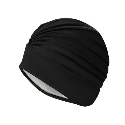 Svart badmössa till dam som inte sitter så hårt. Bekväm badmössa till vuxen.