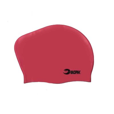 Badmössa rosa long hair cap från Soak. Badmössa som är anpassad för långt hår.