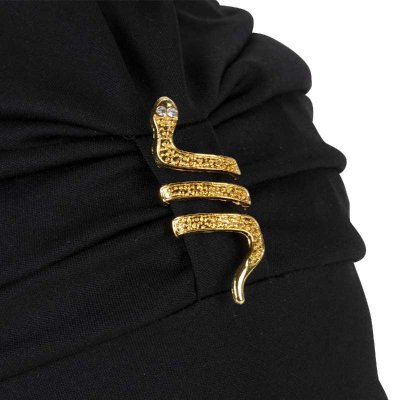 Snygg badmössa med gulddetalj på badmössan. Badmössa exclusive från Fashy.