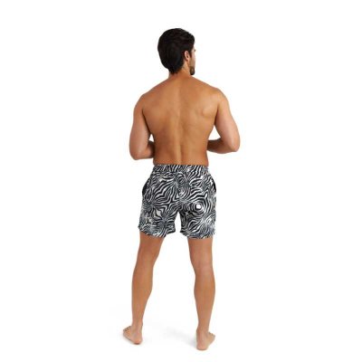 Badshorts herr zebra med dragkedja - Panos Emporio
