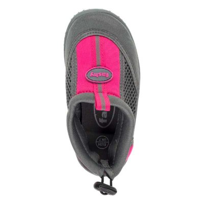 Badskor så att barnen inte halkar. Rosa badskor till barn.