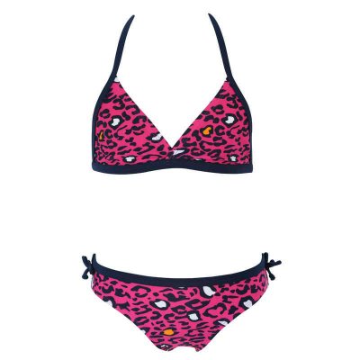 Bikini till barn rosa leopard
