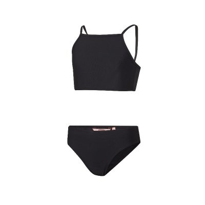 Bikini till barn i tankini modell med en bra bikinibyxa. Bikinin till barn är svart