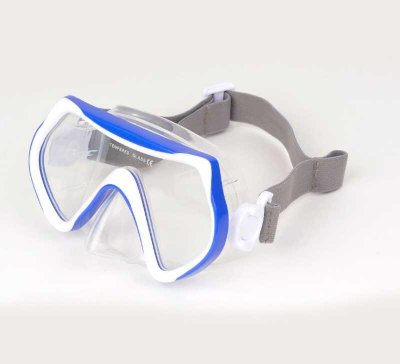 Blått cyklop till ungdom från soak med neoprenband.