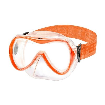 Cyklop barn orange med tygband till barn ca 8-14 år från Aquaspeed. Tätar bra