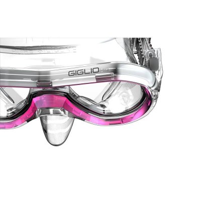 SEAC Giglio snorkelcyklop rosa 8–14 år med mjuk silikonkjol, brett synfält och säker passform.