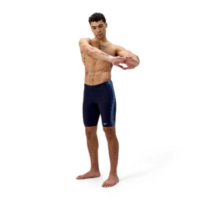 Sportiga Speedo badbyxor för herr med justerbart dragsnöre och följsam passform för optimal rörelsefrihet.