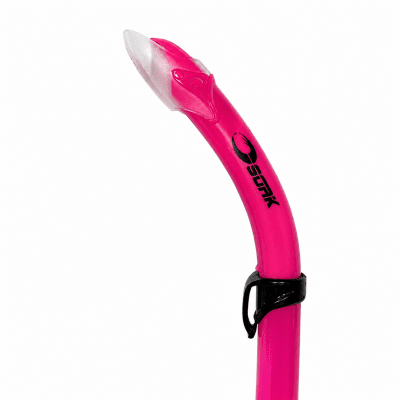 Snorkel för barn i rosa färg som passar bra till Soaks cyklop