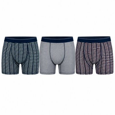Boxerkalsonger herr 3-pack – prisvärda och bekväma underkläder i tre olika färger och mönster