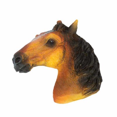 Fin magnet med hästhuvud. Svart/brun billig online