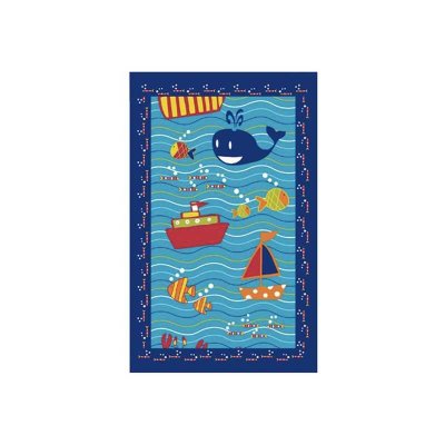 Microfiber handduk med havsmönster till barn. Snabbtorkande handduk till barn med mönster