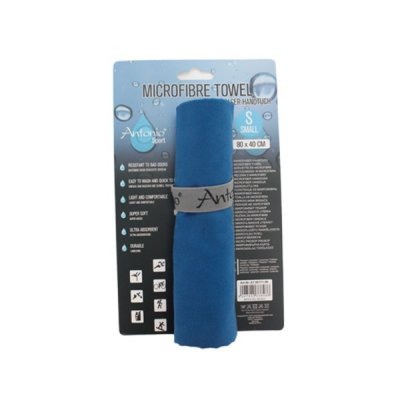 navy mörkblå microfiber handduk 80 x 40 cm