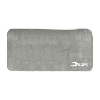 Stilren grå microfiberhandduk från Soak, tillverkad i ett mjukt och följsamt material med fluffig känsla som är behaglig mot hud