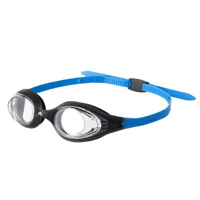 Simglasögon till barn 8-12 år Barracuda svart/blå från Aquarapid. Passar bra till simskolan, simträningen, badhuset.