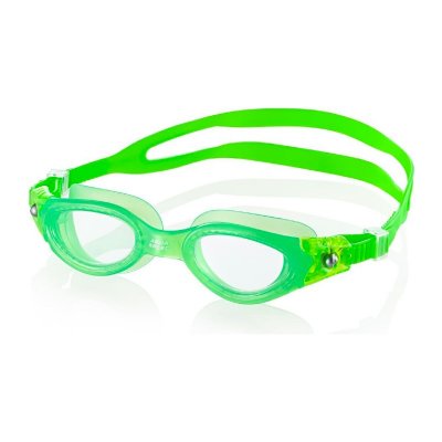 Simglasögon till barn 6-12 år klart glas med grön båge.. Simglasögonen passar bra till simskolan, simträningen, lätta att dyka