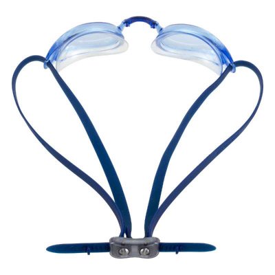 Sköna simglasögon med böjd lins, bytbar näsbrygga och snabbjusterande band.