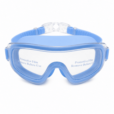 Simmask till barn från soak med spänne i bak. Blå simmask till barn 2-6 år.