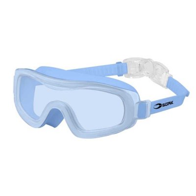 Simmask till barn från soak med spänne i bak. Blå simmask till barn 2-6 år.