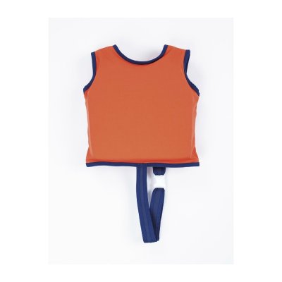 Flythjälpmedel till barn 3-6 år med fint motiv shark. Simväst i orange färg till resan, badhuset, simhallen.