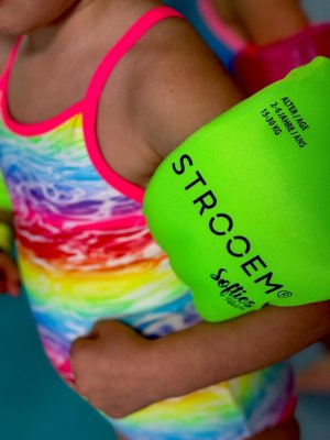 Armpuffar Softe's orange/grön- Strooem