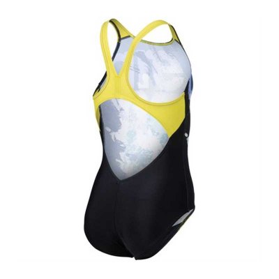 Baddräkt waves breaking blå/gul barn- Arena