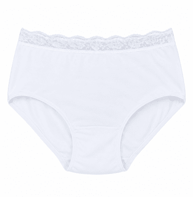 Dam Bambu Midi Trosa med mjuk passform och elegant spetslinning i midjan.